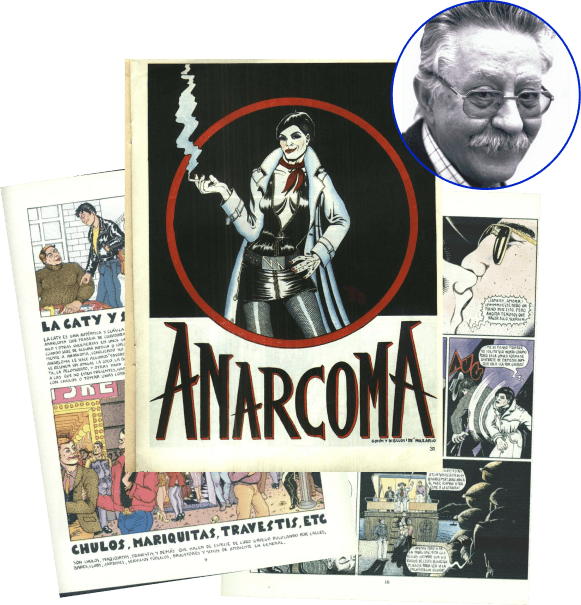 Extractos de cómics con Anarcoma