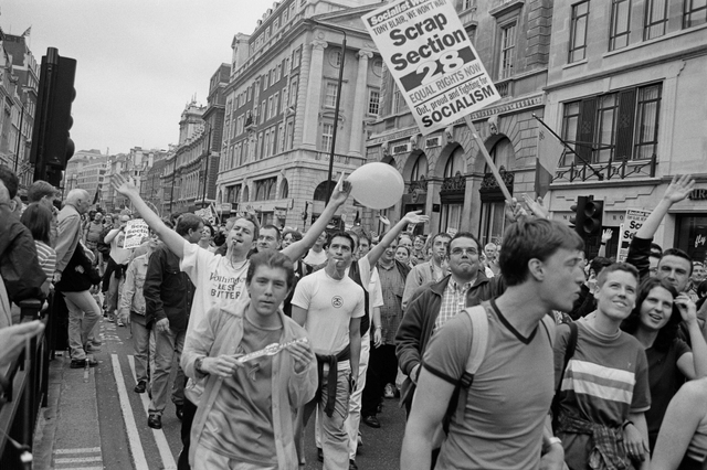 Manifestación en contra de la Section 28